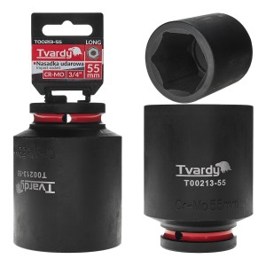 Nasadka udarowa stalowa CR-MO długa 3/4" 6-kąt 55mm  Tvardy