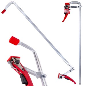 Ścisk stolarski ślusarski zapadkowy kuty typu F 800x120mm Tvardy