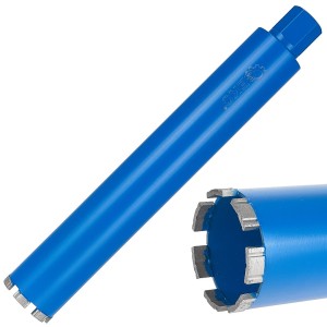Wiertło diamentowe koronowe do wiertnicy na sucho i mokro 72x10x450mm 7T 1.1/4" Geko