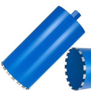 Wiertło diamentowe koronowe do wiertnicy na sucho i mokro 202x10x450mm 17T 1.1/4" Geko