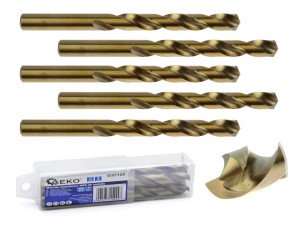 Wiertło kobaltowe ze stali szybkotnącej HSS do metalu 12mm Geko
