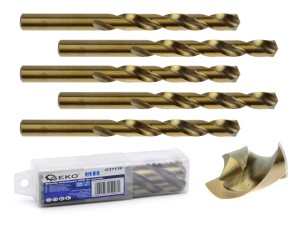 Wiertło kobaltowe ze stali szybkotnącej HSS do metalu 13mm Geko
