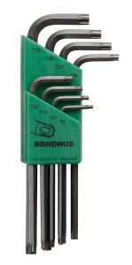 Zestaw imbusów gwiazdkowych TX 9 - 40 BONDHUS - długie [8 cz.]