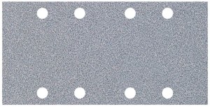 Papier szlifierski 93x185 mm Wolfcraft - gr. 120, perforowany, na rzep - do farby i lakieru [10 szt.]