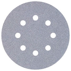 Papier szlifierski 125 mm Wolfcraft - gr. 180, perforowany, na rzep - do farby i lakieru [25 szt.]