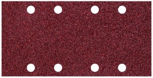 Papier szlifierski 93x185 mm Wolfcraft - gr. 120, perforowany, na rzep [10 szt.]