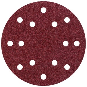 Papier szlifierski 150 mm Wolfcraft - gr. 40, perforowany, na rzep [5 szt.]