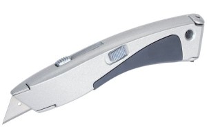 Nóż z ostrzem trapezowym, aluminiowy, Wolfcraft