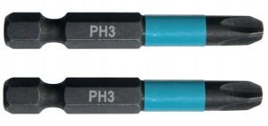 Bity udarowe IMPACT BLACK! PH3-50mm 2szt MAKITA