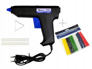 Pistolet do kleju 80W - 11,2mm + 14 wkładów kolor.