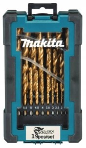 Zestaw wierteł TYTAN HSS-TIN 1-10mm19szt. Makita