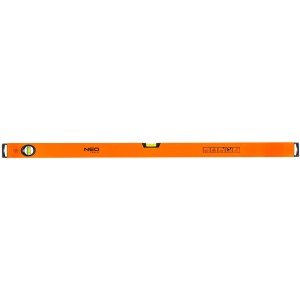 Poziomnica aluminiowa, 2 libelle, frezowana dolna powierzchnia, 100 cm
