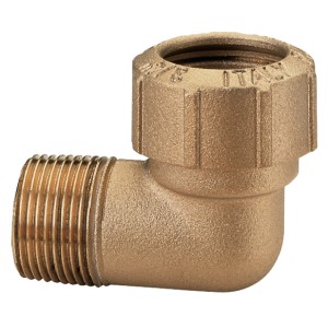 Złącze kątowe wkręcane 90° (mosiądz) Aircraft  63 mm OD / R2" ET