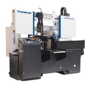 W pełni automatyczna dwukolumnowa pozioma piła taśmowa do metalu Metallkraft  HMBS 400 CNC