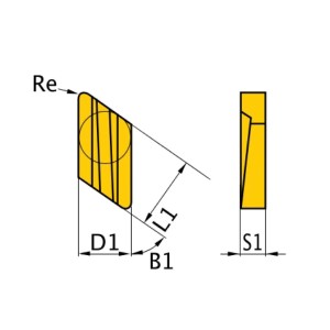 Wkłady wymienne HM Optimum  ISO KNUX160405R